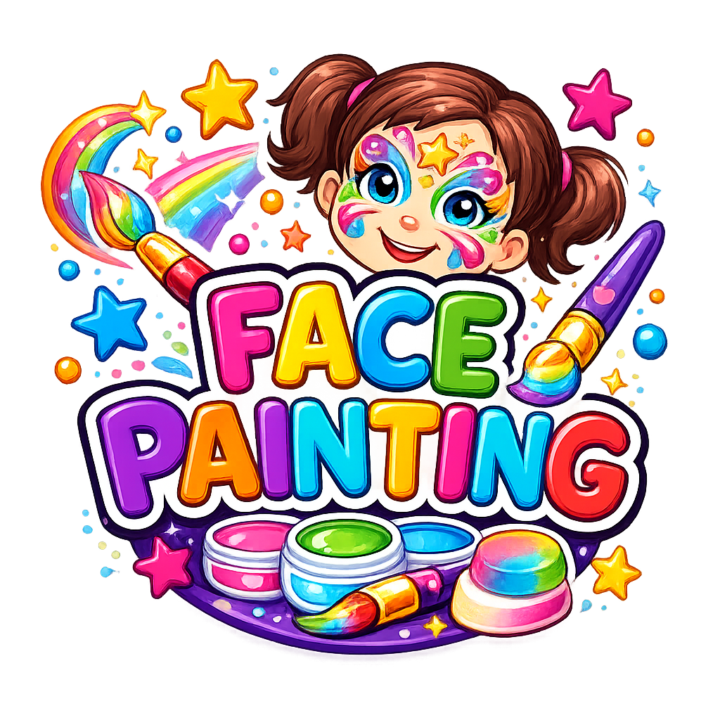 Face painting logo for children's parties in Barnsley